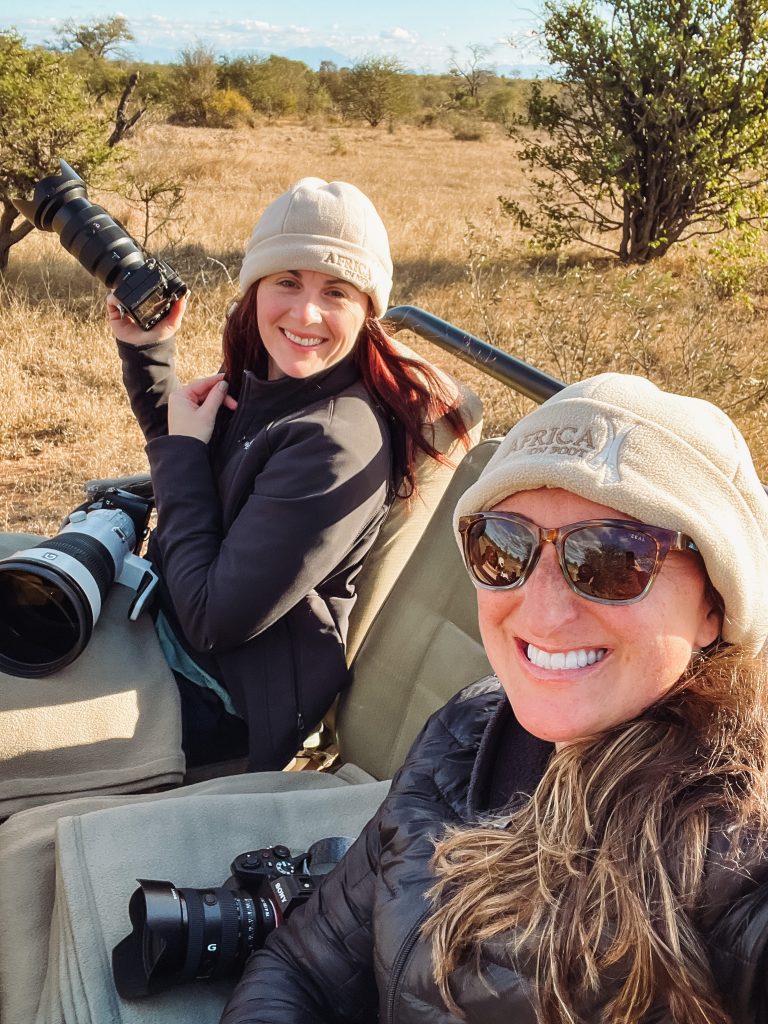erin henderson media and rachel carter images on safari in south africa